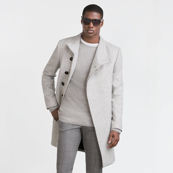 zara asymmetric coat